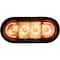Buyers Products 6 Inch LED Oval Strobe Light with Amber LEDs and Clear Lens SL62CA - alternate 1